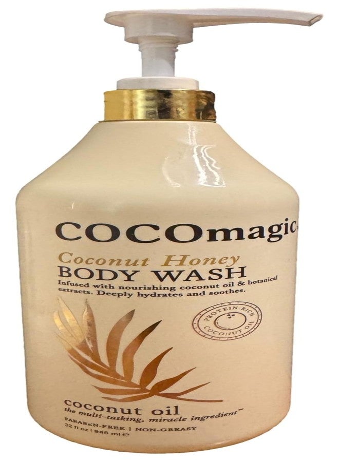 Cocomagic Coconut Honey Body Wash | Hydrating Coconut Oil & Honey | Deeply Nourishes & Softens Skin | Paraben Free, Non-Greasy, Cruelty Free, Made in USA (32 Fl Oz)
